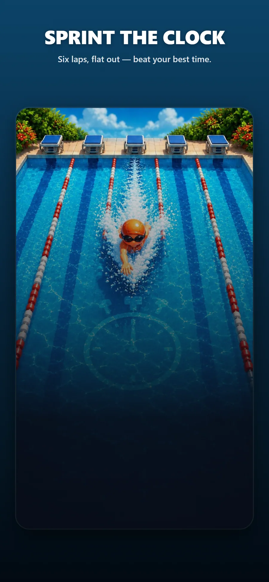 Time Trial — sprint six laps against the clock