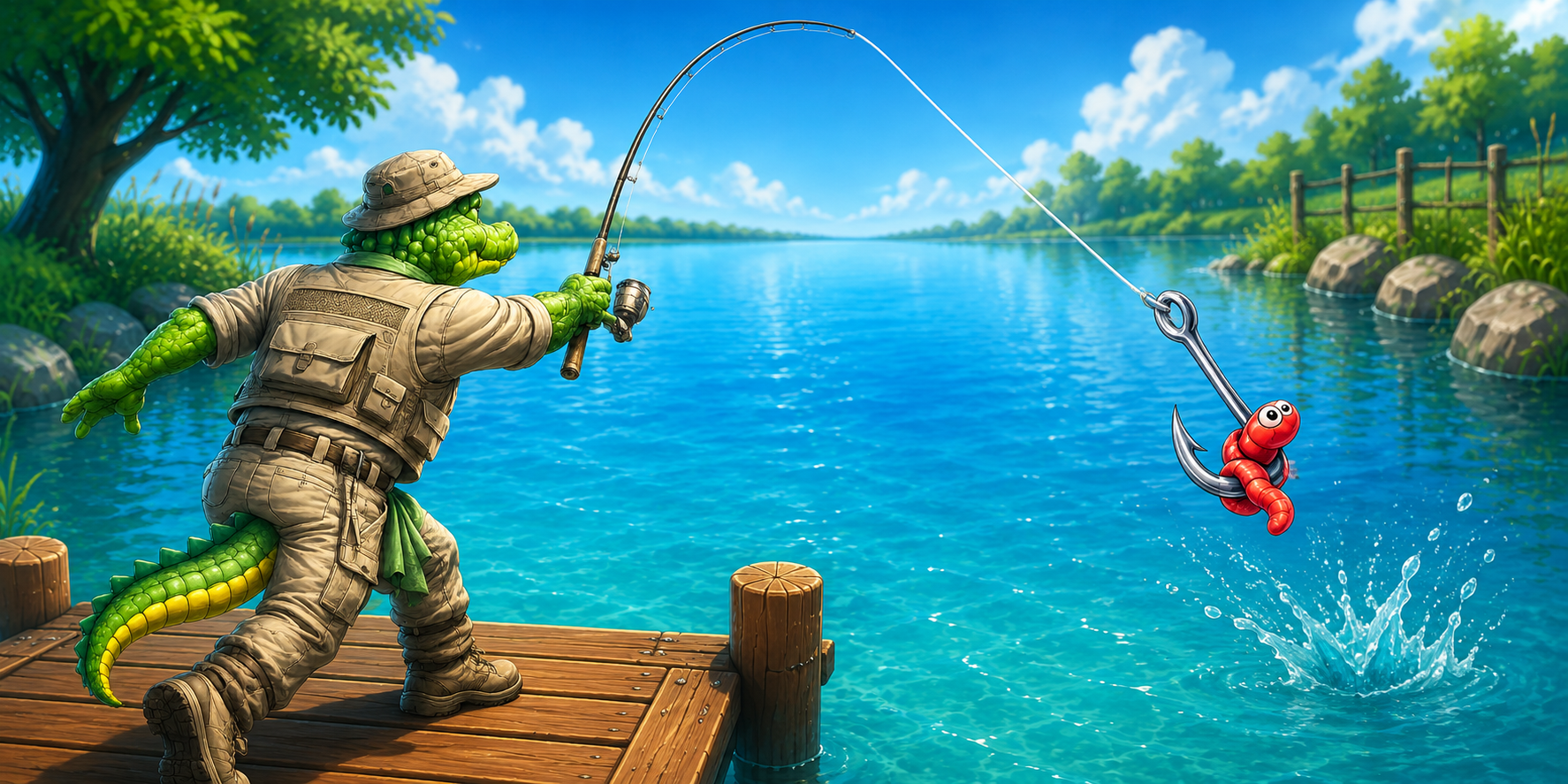 Gator Gone Fishing