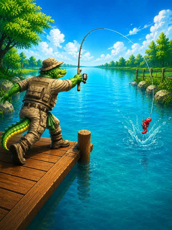 Gator Gone Fishing